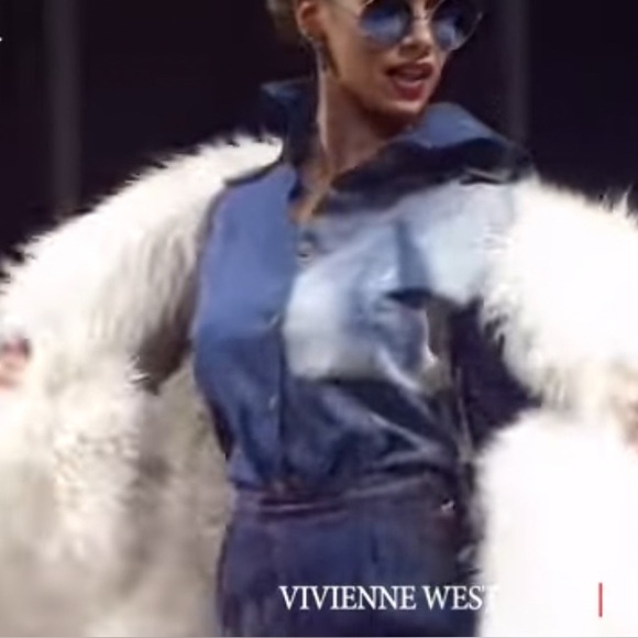 Vivienne Westwood Vintage F/W Archive 1992 Always On Camera Chambray Button-Up - Picture 2 of 16